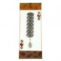 Glass Kabbalah Blessing with Falling Leaves
