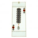 Glass Kabbalah Blessing with White Flowers