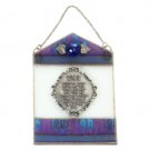 Glass Home Blessing with Electric Blue