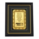 24x18cm Business Blessing with Key of Prosperity and Menorahs and Floral Pattern