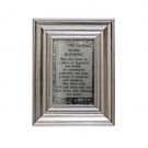 English Home Blessing with Wood Style Frame and Jerusalem