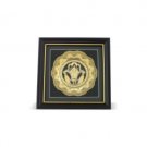 16x16 cm Hamsa in a golden plate with “Chai”