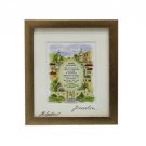 Small Home Blessing in English with Jerusalem Landscape
