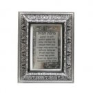 Hebrew Home Blessing with Jerusalem and Floral Pattern Frame