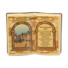 11 Centimeter Open Book Ceramic House Blessing with Russian Text and Jerusalem