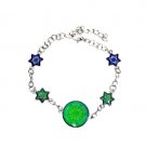 Mood Bracelet with Star of David Charms