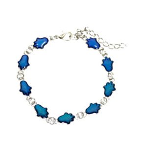 Mood Bracelet with Nine Color-Changing Hamsas