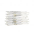 20 cm set of 12 assorted bracelets with Stars of David and Hamsa's
