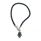 20 cm set of twelve black bracelets with Hamsa