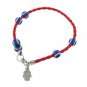 20 cm set of 20 red string bracelets with a Hamsa