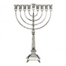 Hazorfim Tall Hanukkah Menorah in Sterling Silver