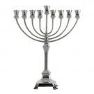 Hazorfim Hanukkah Menorah with Modern Candle Holders