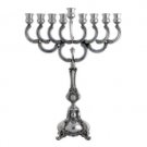 Hazorfim Hanukkah Menorah with Floral Design (Large)