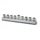 Sterling Silver Hanukkah Menorah with Rows of Pearls