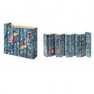 Yair Emanuel Multicolor Exotic-Scene Accordion Menorah in Wood
