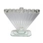 Hanukkah Menorah with Diamond Shape in Crystal