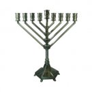 Menorah in Pewter with Chabbad Design (Large)