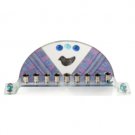 Arced Menorah With Blackbird and Blue Beads