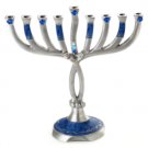 Branched Menorah With Bird and Blue covers