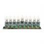 34x5 cm Crystal Hanukah Menorah with Various Jewish Symbols