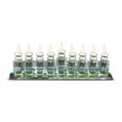 27x6 Centimeter Crystal Menorah with Metal Candle Holders