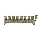 9x29 Centimeter Hanukkah Menorah Crafted in Bronze
