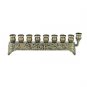 9x29 Centimeter Hanukkah Menorah Crafted in Bronze