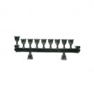 Hanukkah Candlestick Holder in Nickel Filigree Design