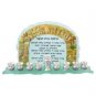 Glass Menorah Featuring Candle Lighting Blessing