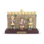 Hanukkah Menorah Made from Wood and Ceramic