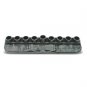 28 Centimeter Hanukkah Menorah in Pewter with Engravings