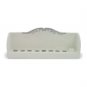 27 Centimeter Hanukkah Menorah in White Ceramic