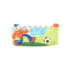 Hanukkah Menorah with Soccer Paraphernalia in Ceramic