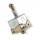 Sterling Silver Hanukkah Dreidel in Jerusalem of Gold Theme