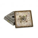 Handmade Metal Dreidel Nes Gadol Haya Po in Beige