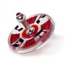 Acrylic Hanukkah Dreidel of Sparkling Red