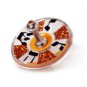 Acrylic Hanukkah Dreidel of Sparkling Orange