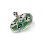 Acrylic Hanukkah Dreidel of Sparkling Green