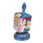 Yair Emanuel Large Wooden Dreidel with Jewish Religious Scenes Design and Stand