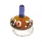 Yair Emanuel Exclusive Glass Dreidel with Brown and Blue Design