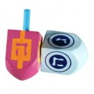 2cm Bright Colored Hanukkah Dreidels with Hebrew Letters