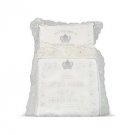 Bris Pillow with Double Crown Embroidery