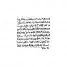 Basic Medium Mezuzah Scroll with Shema Text in Hebrew Font (10cm)