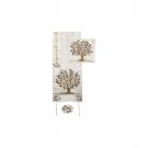 Colorful Yair Emanuel Raw Silk Tallit with Matching Bag and Kippa - Tree of Life