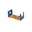 Yair Emanuel Hand-Painted Wood Shofar Stand with Jerusalem Design (Large)