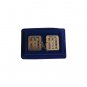 7 Centimeter Nickel Tallit Clip Set with Hoshen Stones and Engraving