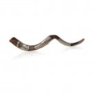 Kudu Horn Shofar with Star of David and Menorah Sterling Silver Plates