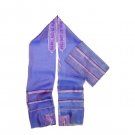 Light Purple ICE Cloth Tallit with Purple Bands and Atara