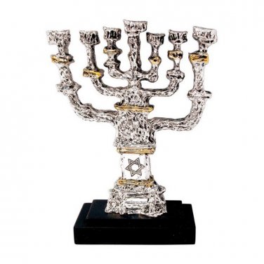 Large 7 Branch Silver Salvador Dali Menorah