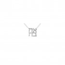 Sterling Silver Pendant with “Ahava” by Robert Indiana